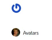 Printscreen menu in Gravatar. Kies hier voor Avatars