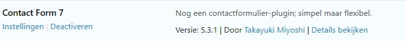 Printscreen met pluginnaam en linkjes
