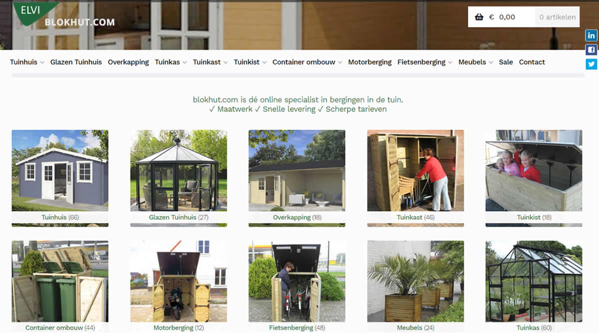 Printscreen website de blokhut