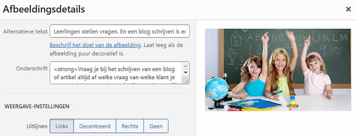 Een alt tag toevoegen