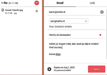 SMASH, naar wie moet het verzonden worden?