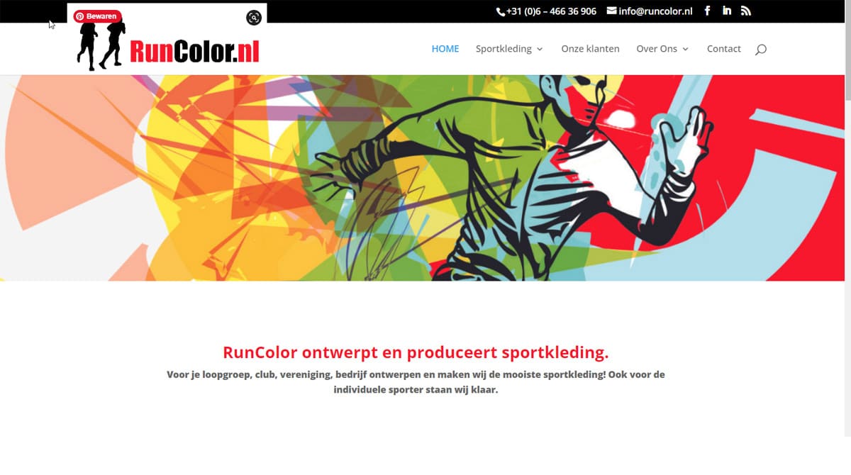 Printscreen website runcolor