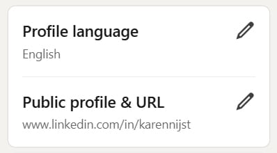 Linkedin Public profile & URL wijzigen