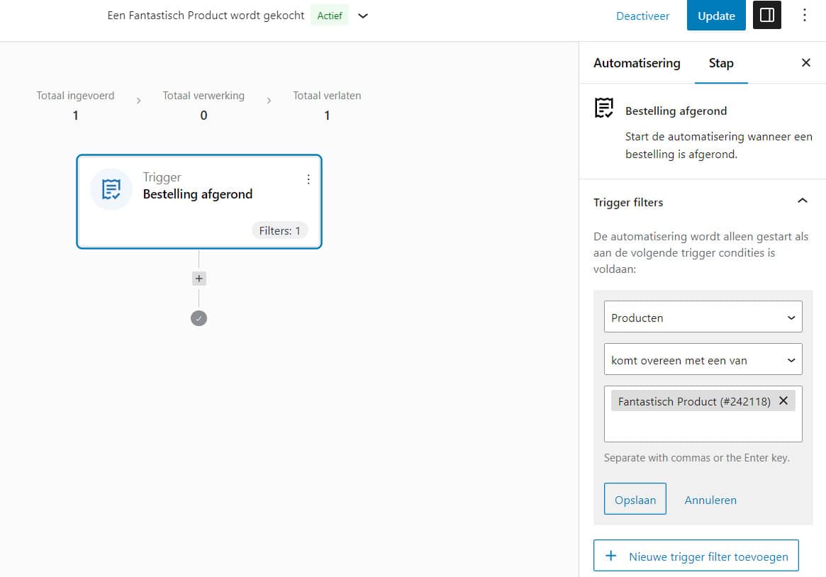 Printscreen Trigger selecteren