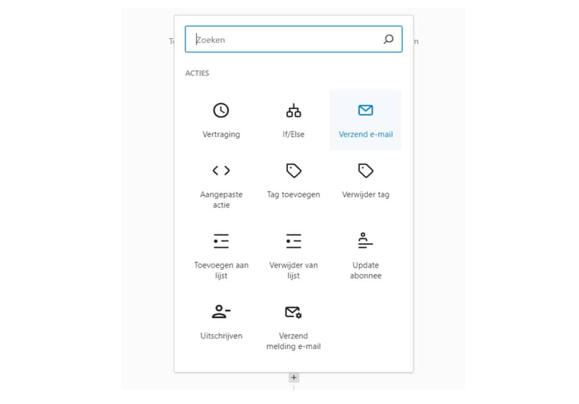 Printscreen  kiezen voor de optie verzend e-mail