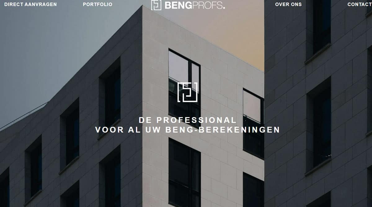 Printscreen website bengprofs