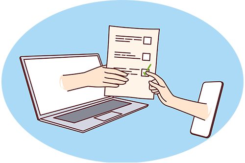 Een hand met een contract wordt ondertekend door een andere hand