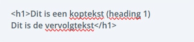 Hoe kun je test opmaken in de html weergave